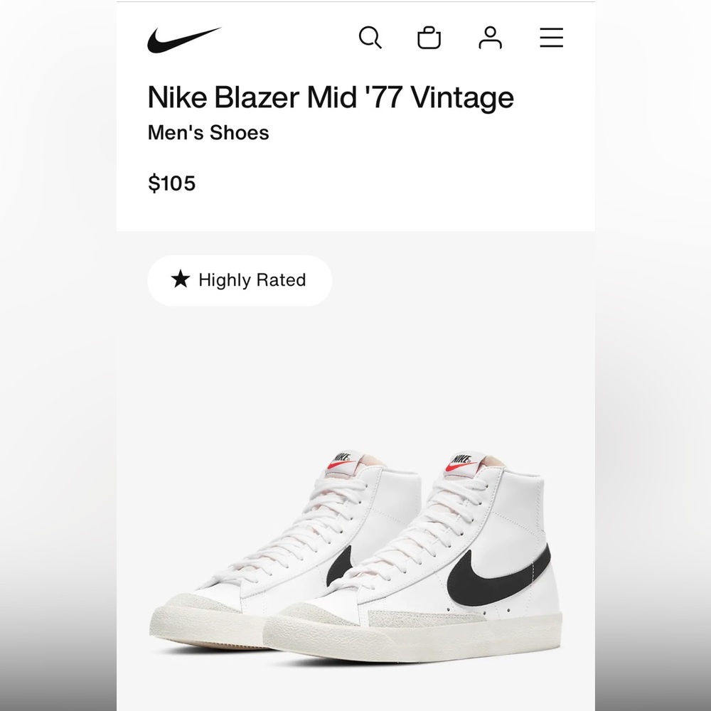 Nike Blazer Mid '77 Vintage High Tops